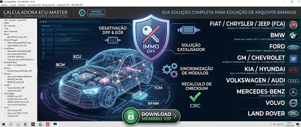 Calculadora ECU Master V3.42: Engenharia Reversa e Soluções Avançadas em&nbsp;Bancada