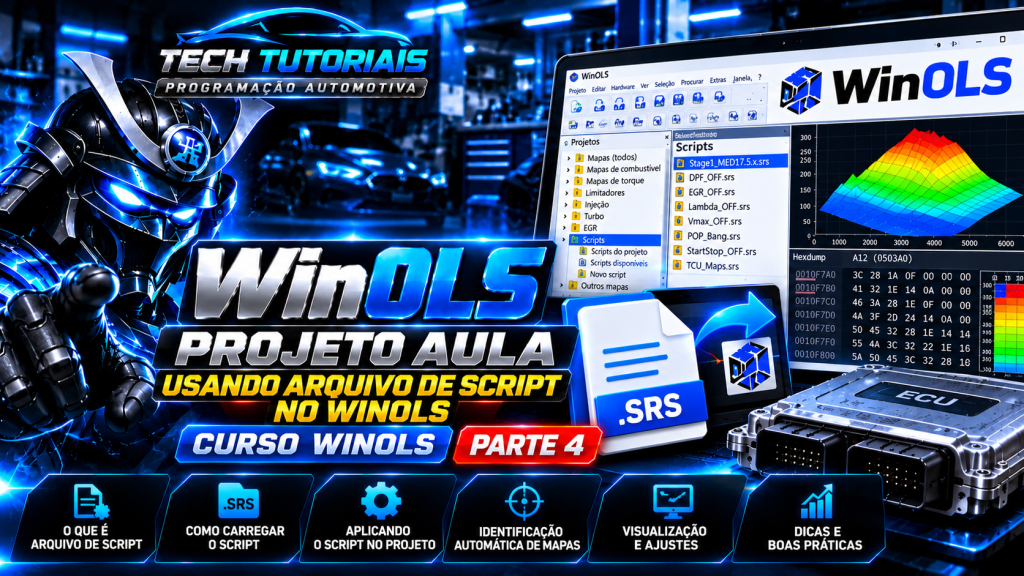 VlogAuto PARTE 4 – Tutorial WinOLS 2.24, como utilizar os arquivos de&nbsp;Scripts.